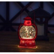 Christmas lantern - snow globe Santa Claus